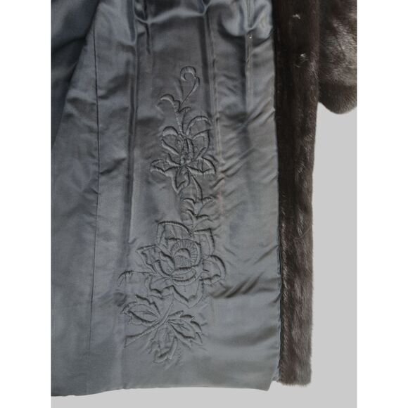 Vintage Dark Brown Mink Coat -Medium - Picture 9 of 10